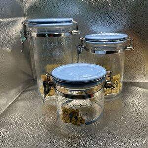Vintage Country Bear by Teinshan Storage Jar acrylic Set3 Taiwan